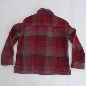 Vintage Alia Pieties Purple Pink Checkered Zip Up Jacket 12P